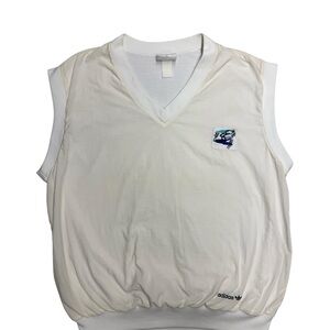 ADIDAS VINTAGE Men's 80s Stefan Edburg Tennis Vest Windbreaker V-Neck Size L?